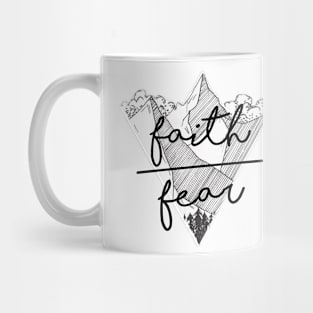 Christian Quote Design - Faith Over Fear Mug